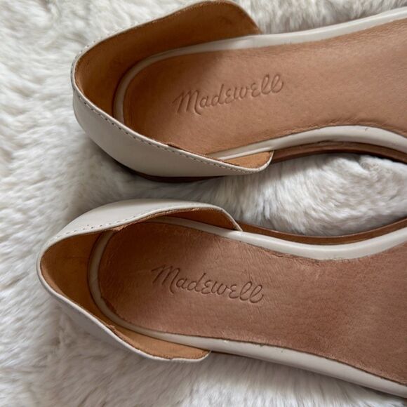Madewell The Nelda d'Orsay Flat Pale Oyster Size 8.5 - Picture 3 of 7